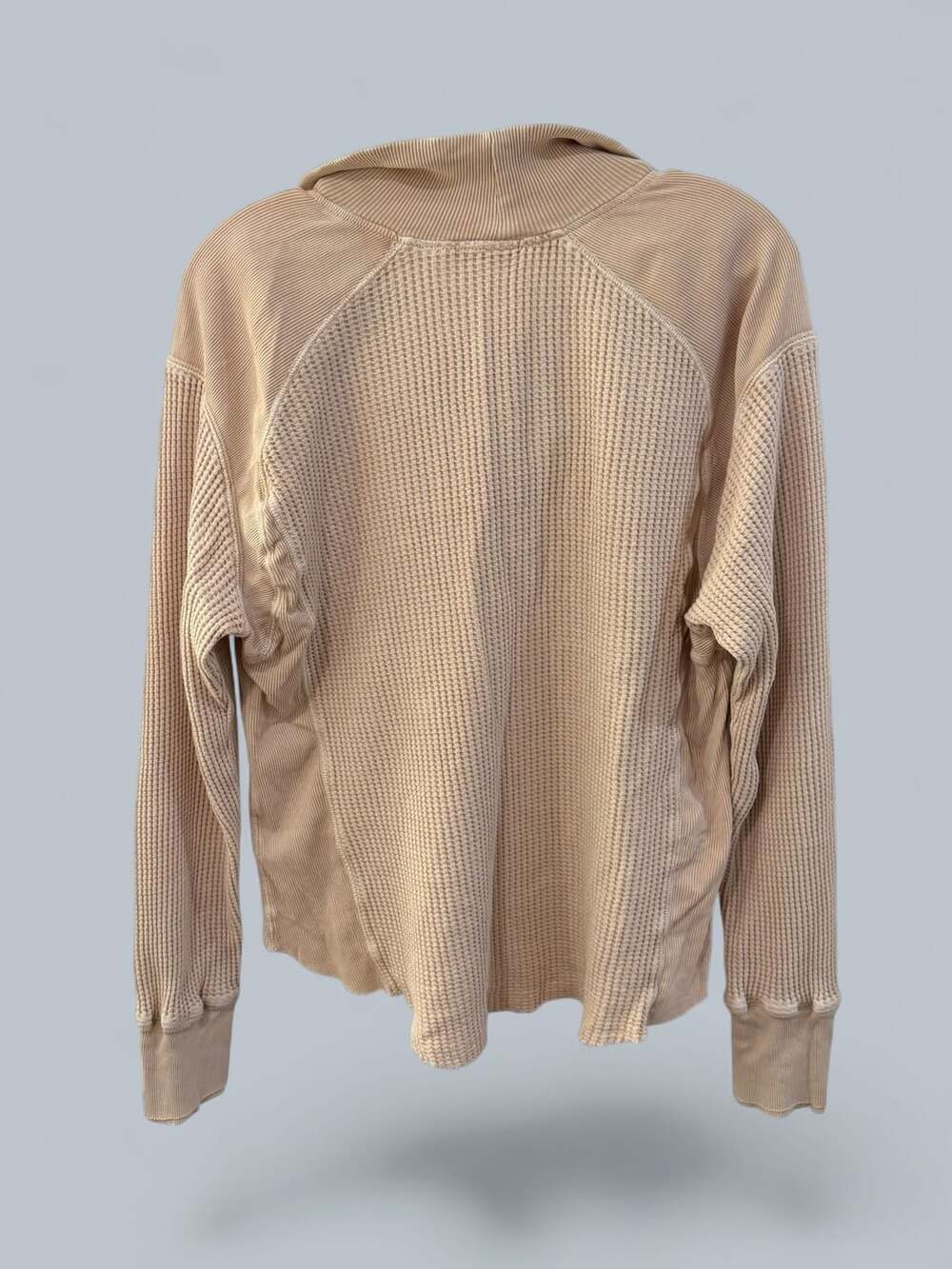 Free People FP One Ashton Zip Thermal Long Sleeve Ribbed Top M - Picture 8 of 10